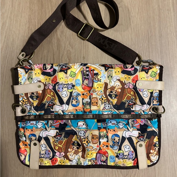 LESPORTSAC x Tokidoki Corriere Pirates Messenger Bag RARE - Picture 7 of 7